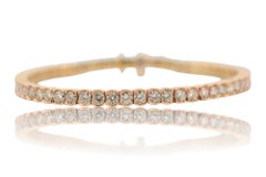 18 Karat Gelbgold Tennisarmband mit Diamanten