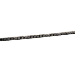 18 Karat Gelbgold Tennisarmband mit natürlichen schwarzen Diamanten