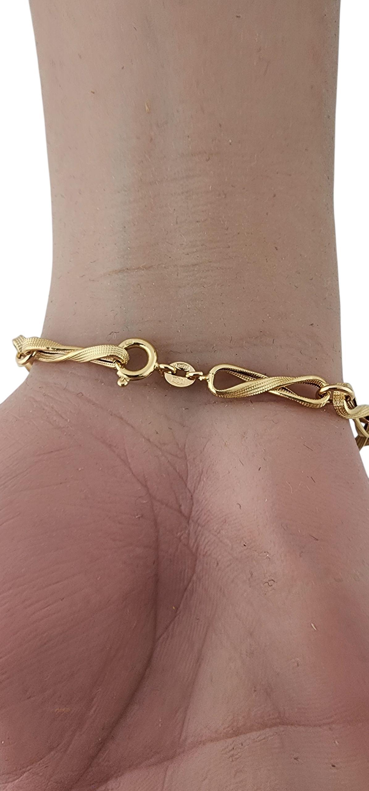 Bracciale a maglie ritorte in oro giallo 18k #23126 in vendita 1