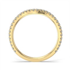 18 Karat Yellow Gold Thelma Curve Diamond Ring '1/2 Carat'