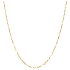18k Yellow Gold Thin Chain Necklace