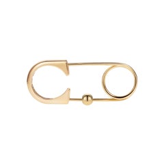 Sybarite Safety Pin Ring in Yellow Gold