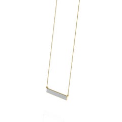 18 Karat Yellow Gold Three-Row Bar Diamond Necklace '1/4 Carat'