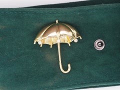 18K Yellow Gold “Tiffany & Co” Diamond Umbrella Brooch