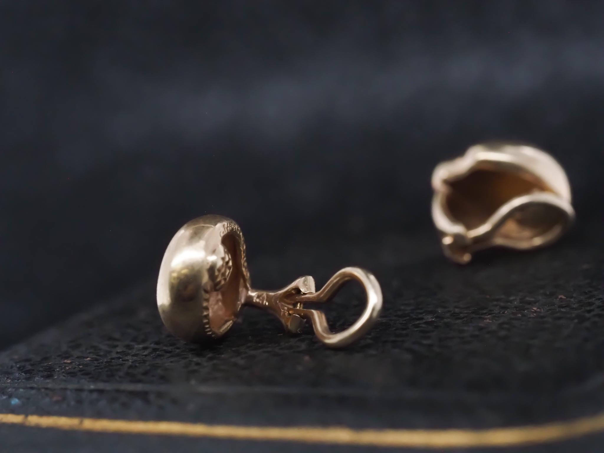 18 Karat Gelbgold Tiffany & Co. Elsa Peretti Bohnen-Ohrringe im Angebot 3