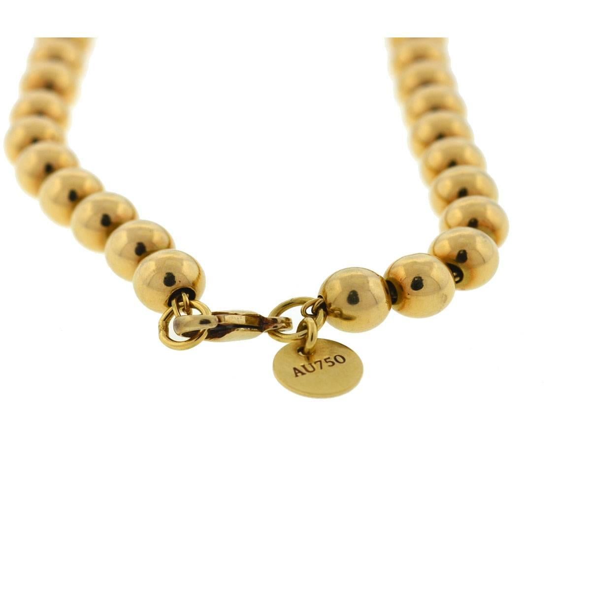 tiffany gold ball bracelet