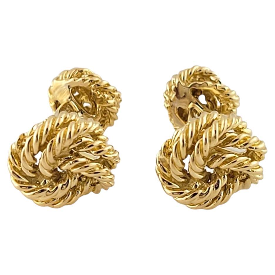 18k Yellow Gold Tiffany & Co Knot Cufflinks