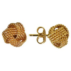 18 Karat Gelbgold Tiffany & Co. Ohrringe mit Knoten 4.2g