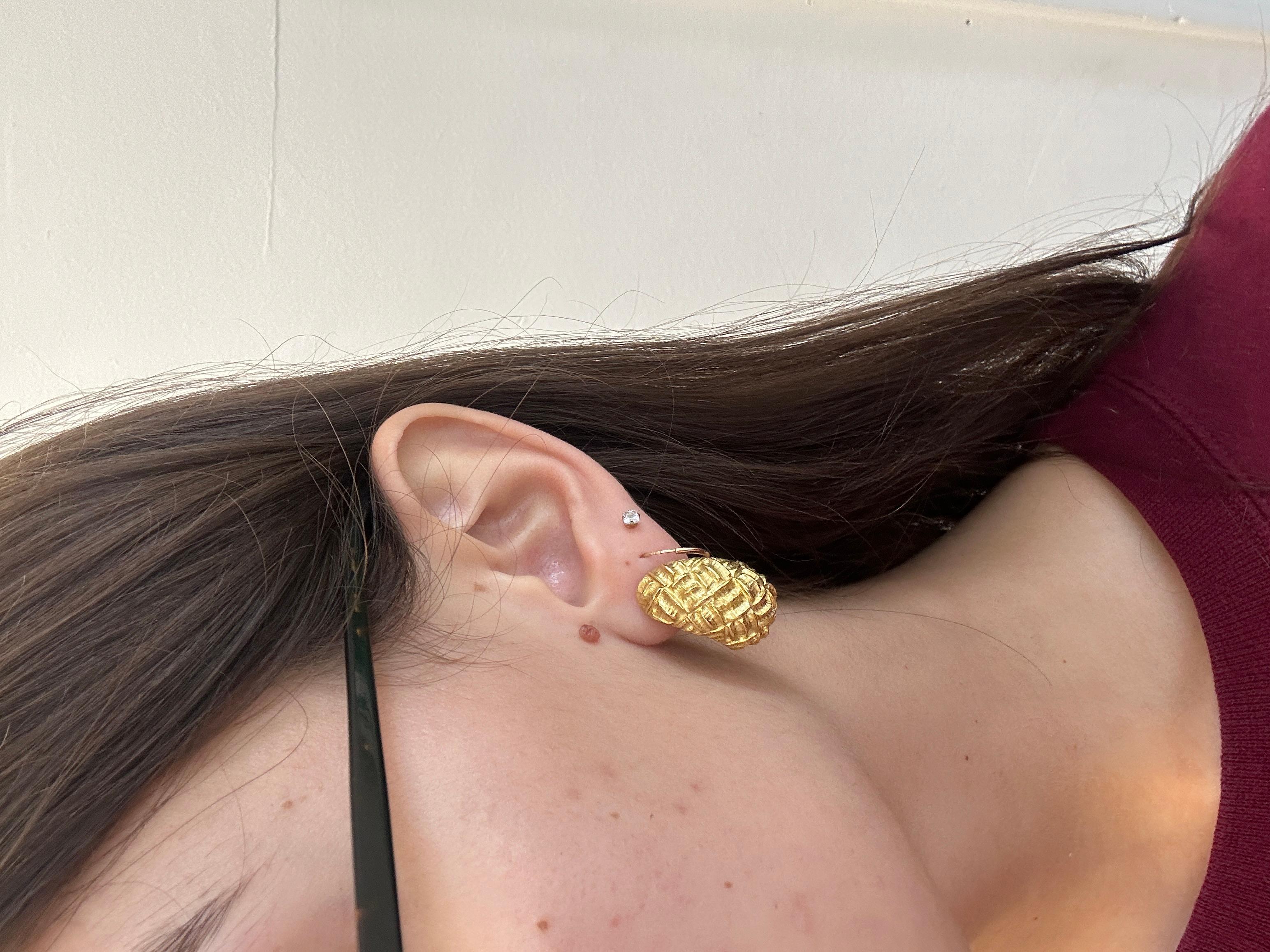 18 Karat Gelbgold Tiffany & Co Großformatige Ohrringe 4