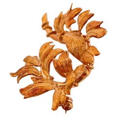 Tiffany & Co Leaf and Branch Brooch Done in 18K Yellow Gold