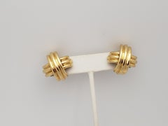 18K Yellow Gold Tiffany & Co. Signature X Earrings