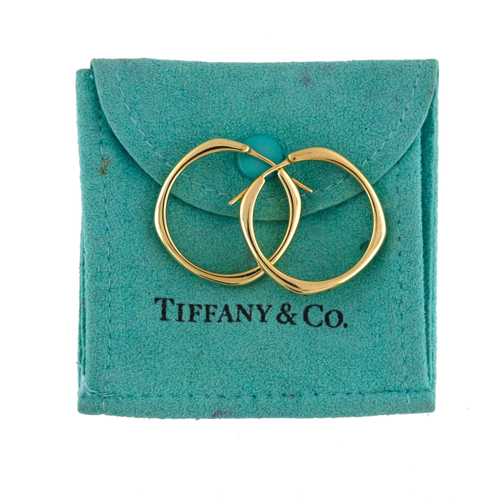 tiffany square hoop earrings