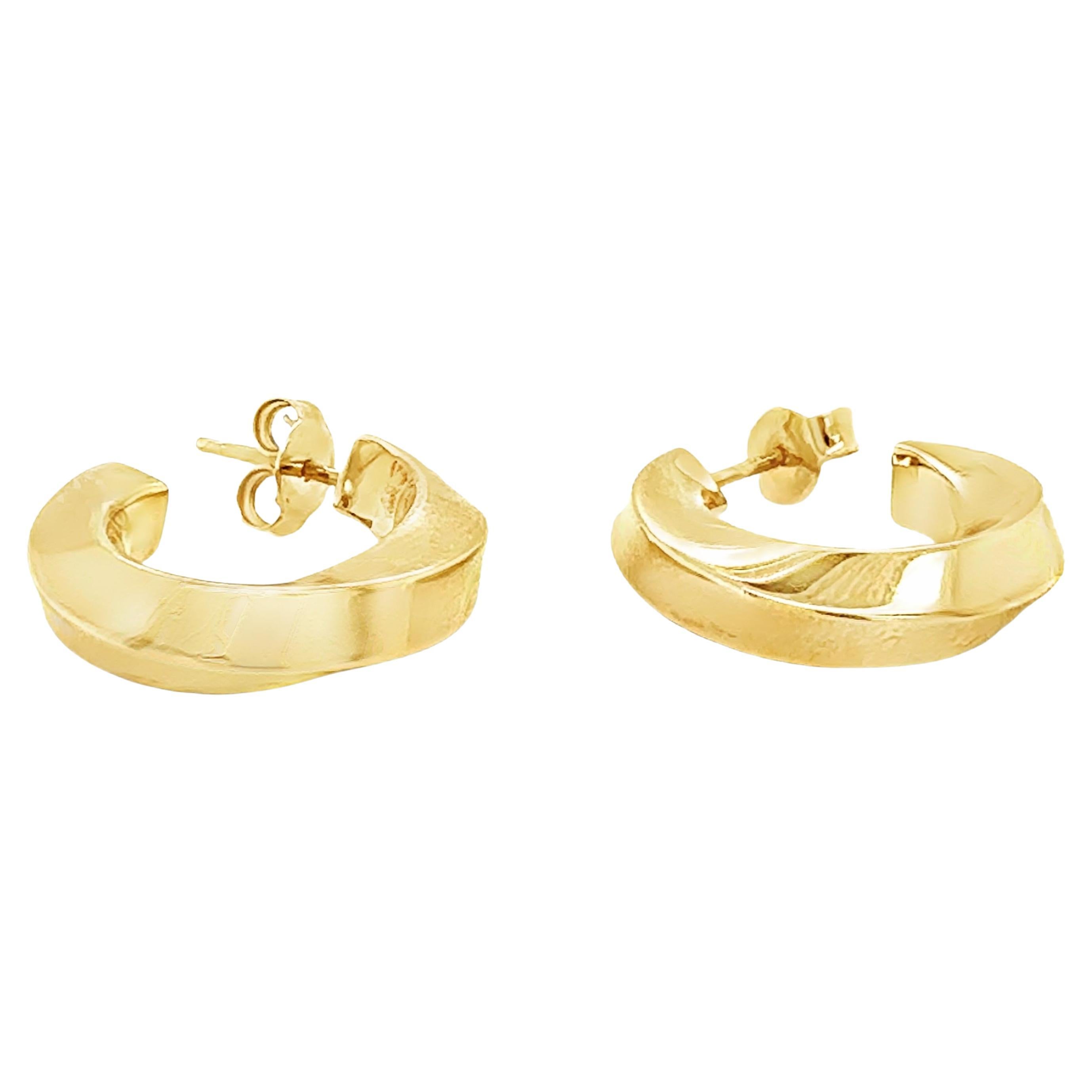 18 Karat Gelbgold Tiffany & Co. Twist Hoop-Ohrringe