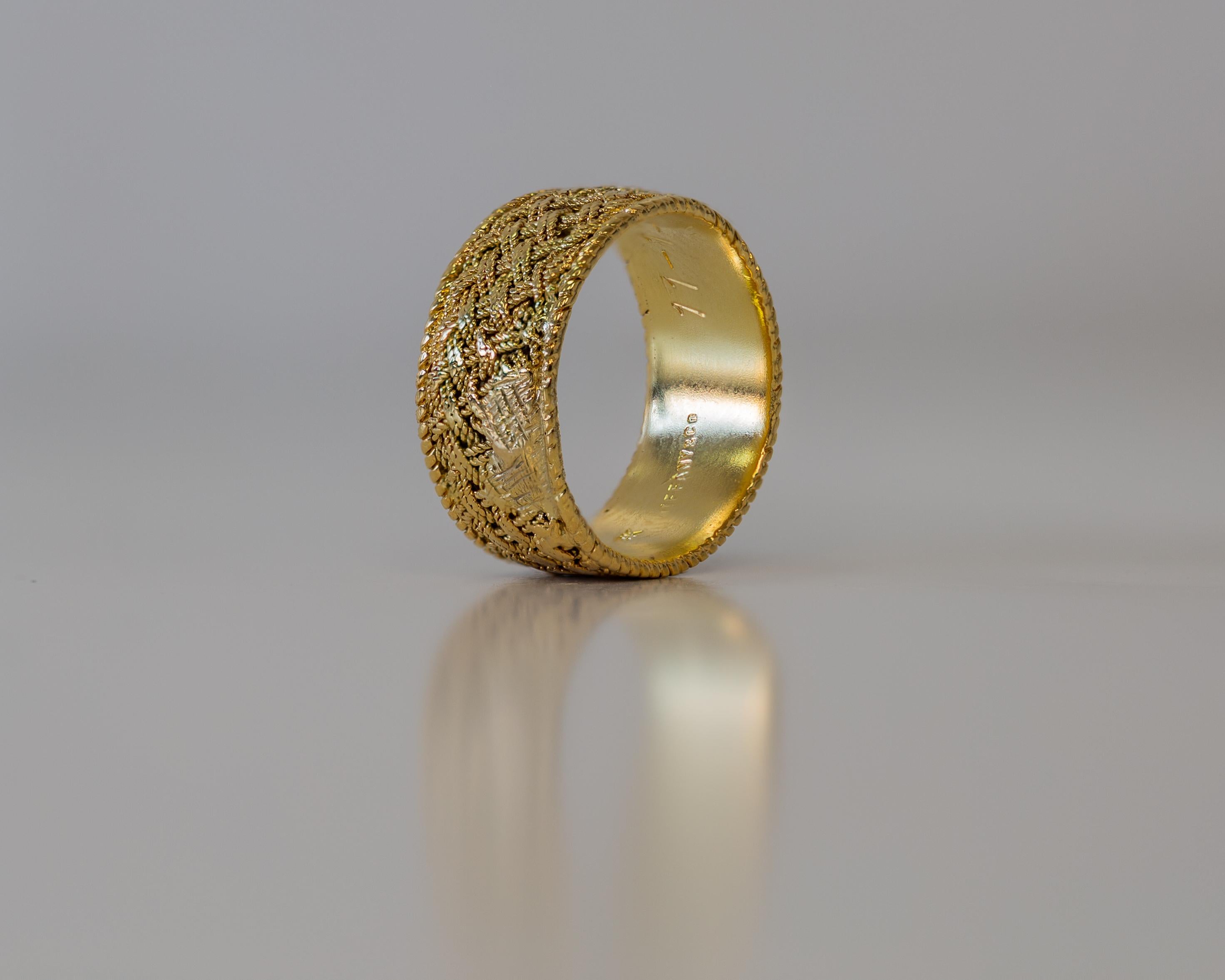 woven gold ring