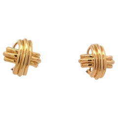 18k Yellow Gold Tiffany & Co. X Signature Earrings
