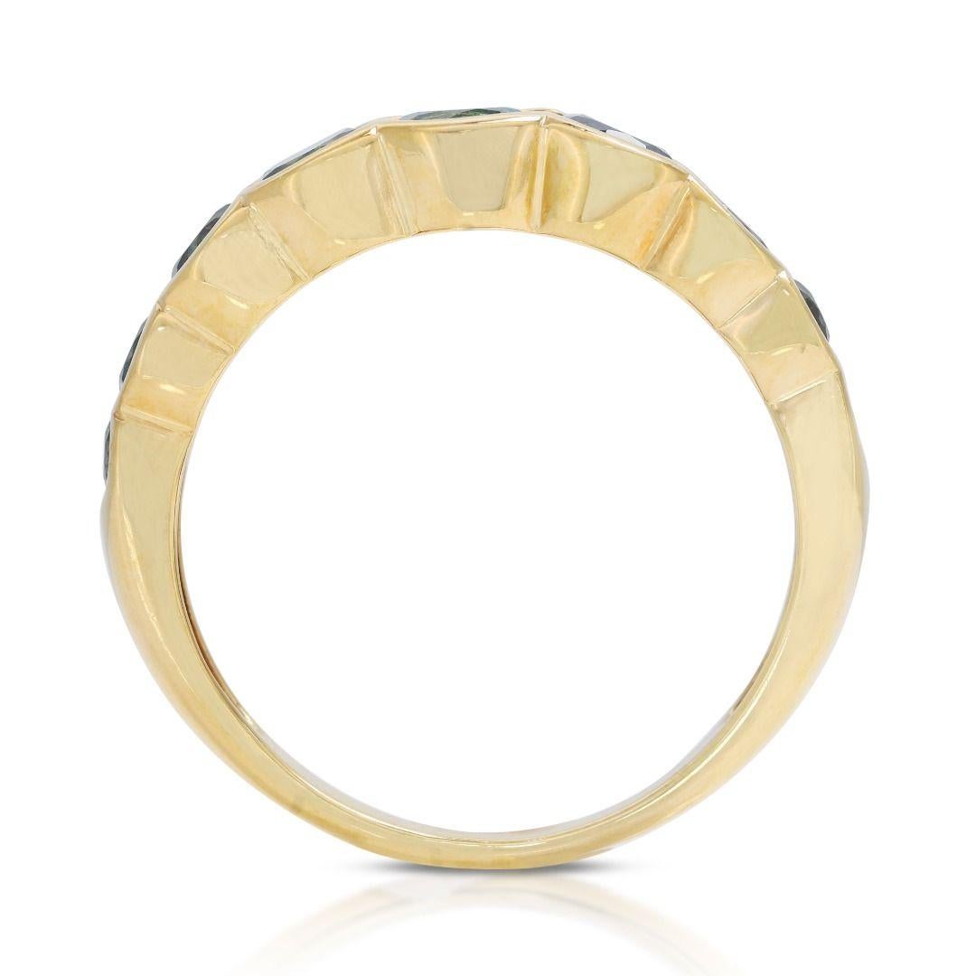 18K Yellow Gold Topaz Ring For Sale 1