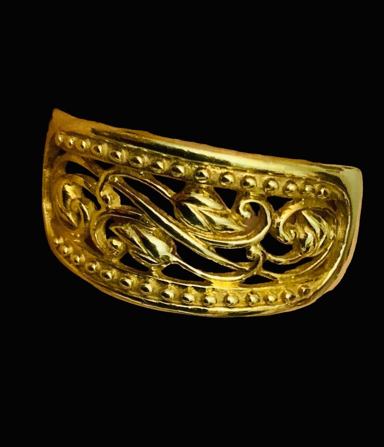 18k Yellow Gold Turkish Band Ring For Sale at 1stDibs | ak