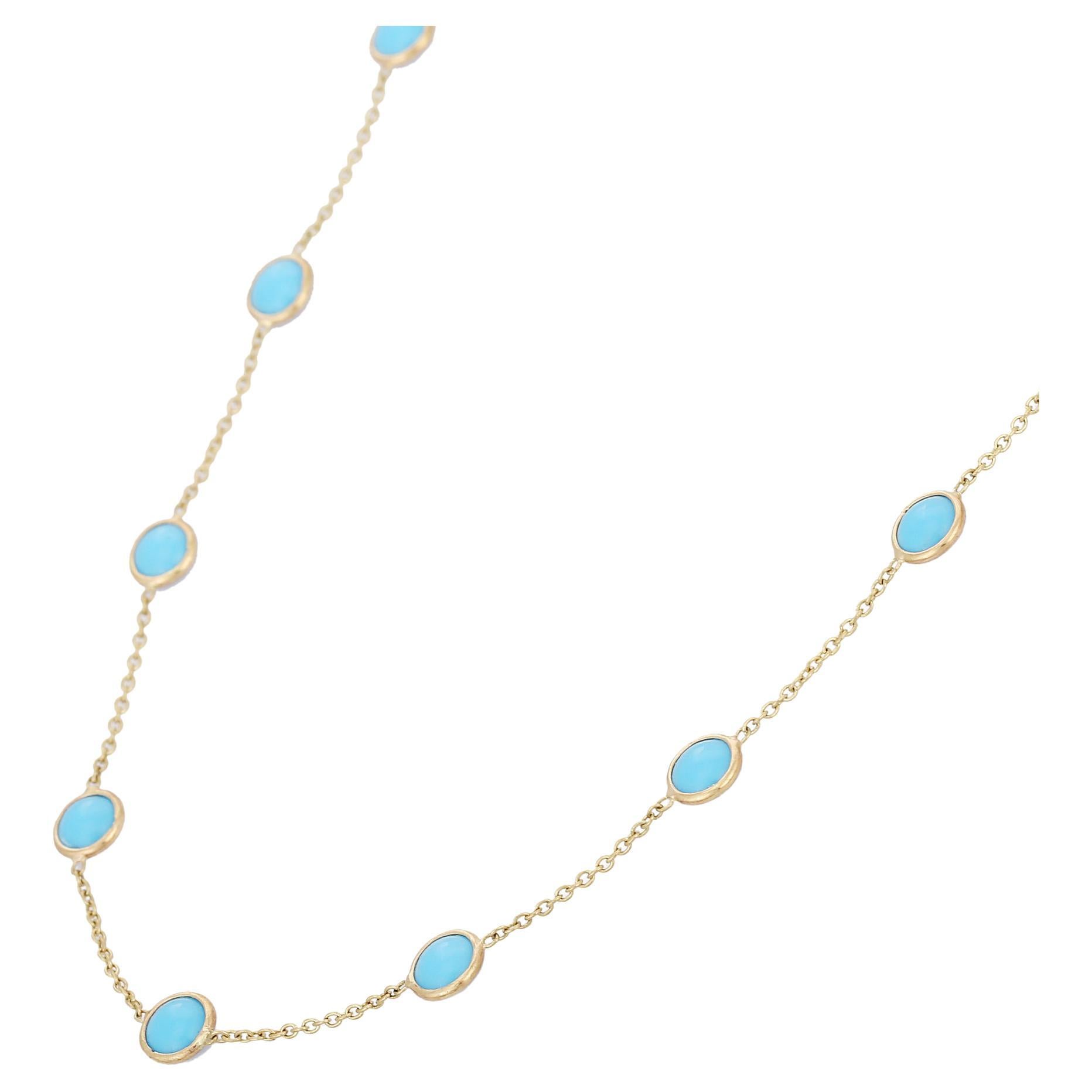 Bracelet and Ankle.#NL1 Three in one Turquoise Stone Brass Bead Necklace Details about   1 pcs 