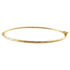 Bracelet torsadé en or jaune 18K #17336