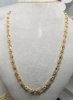 18k Yellow Gold Unique "Figaro" Chain from "Italy"