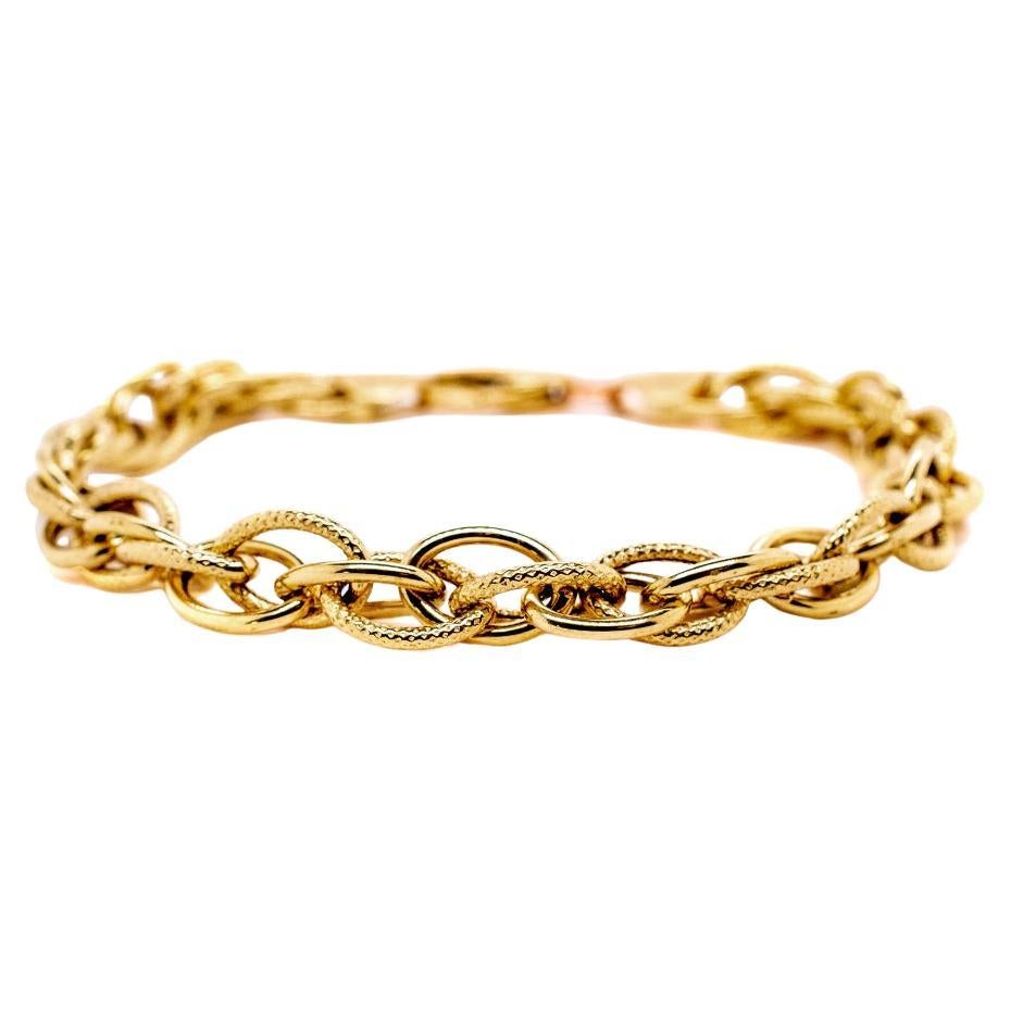 Double Link Cable Bracelet at 1stDibs