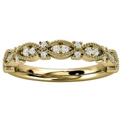 18k Yellow Gold Valence Milgrain Diamond Ring '1/5 Ct. Tw'