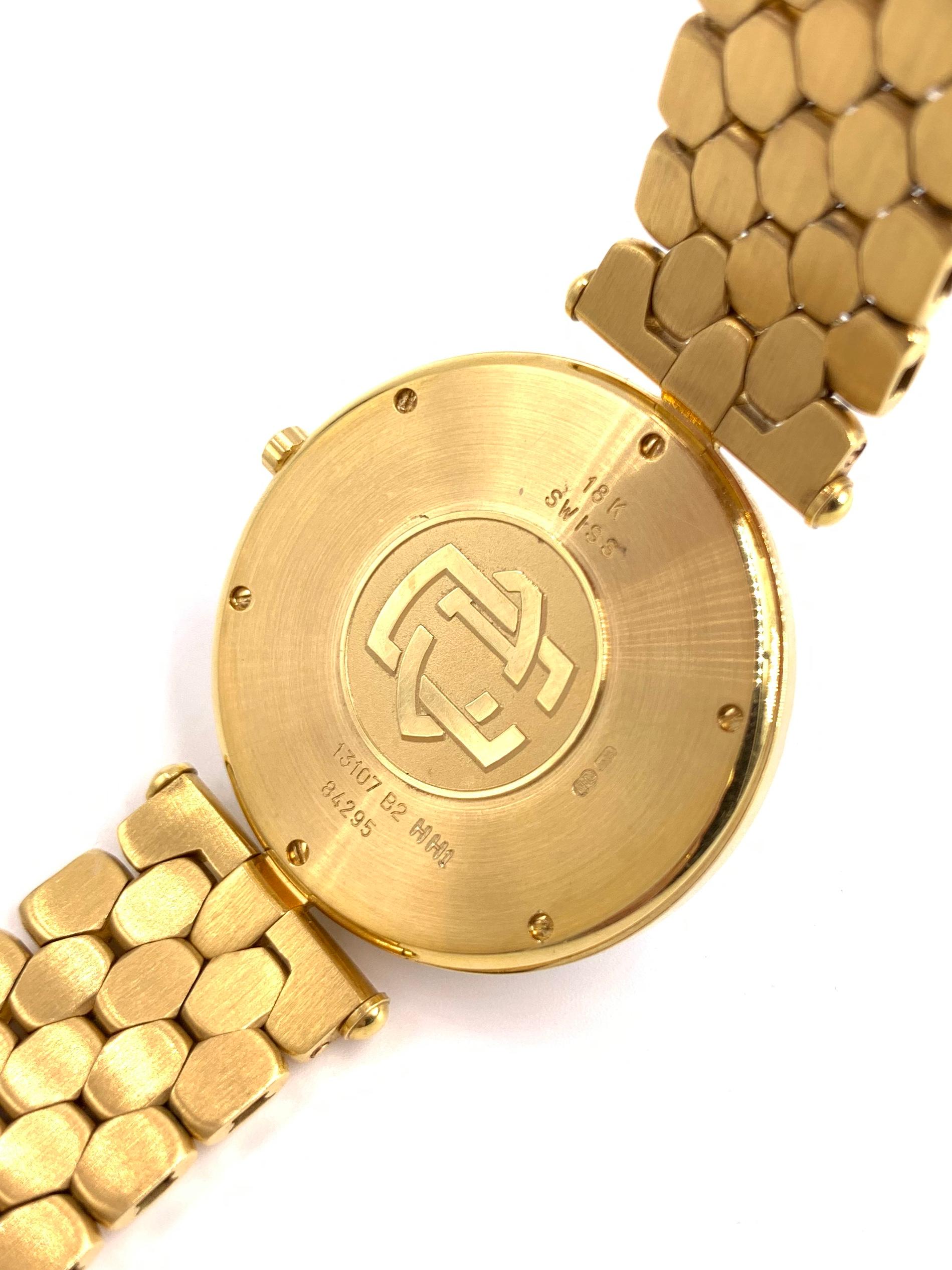 Women's 18 Karat Yellow Gold Van Cleef & Arpels Classique Watch with Diamonds