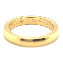 Van Cleef and Arpels, bague jonc en or jaune 18 carats