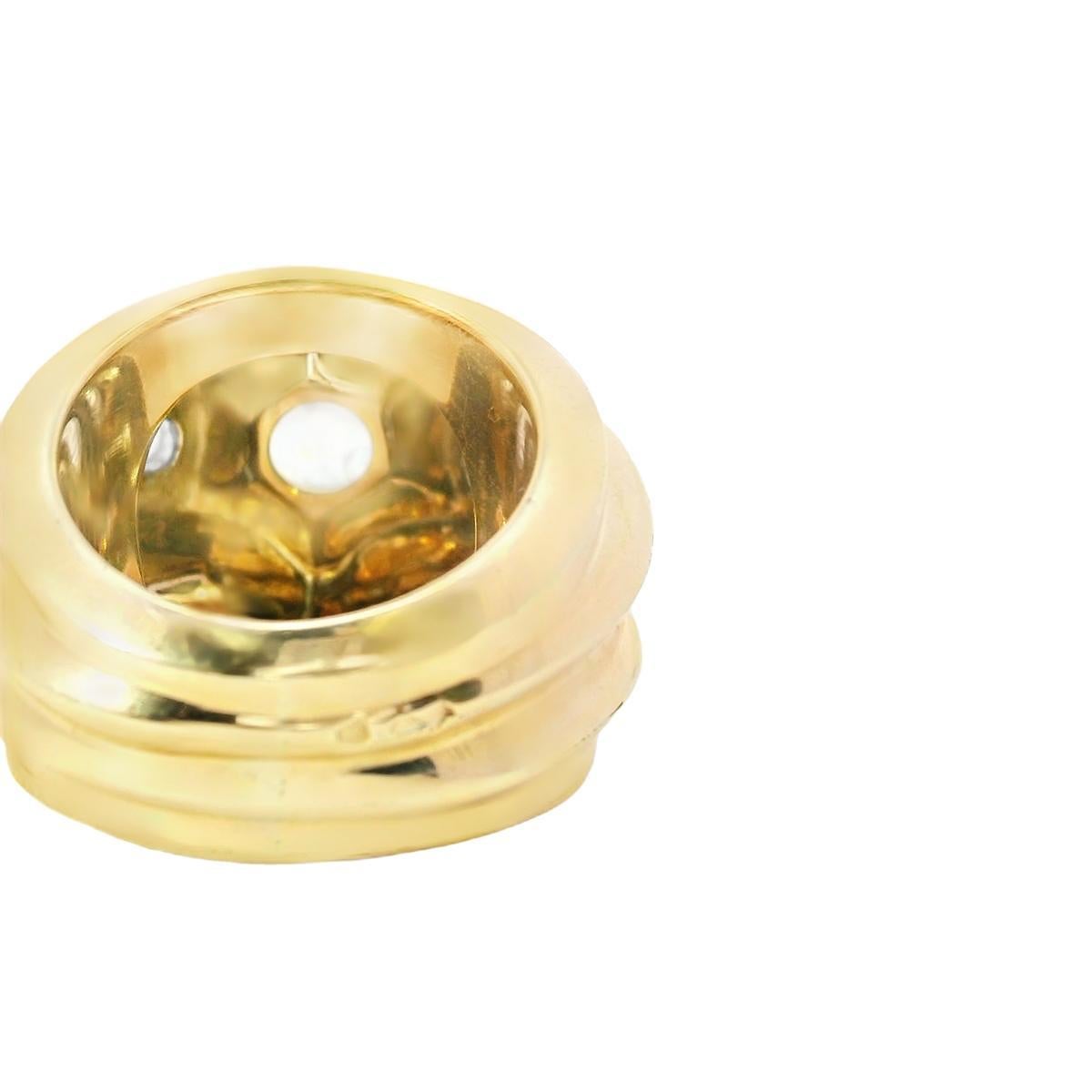 18k Gelbgold  Van Cleef & Arpels 1940er Jahre  Diamant  Ring (Alteuropäischer Brillantschliff)