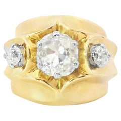 18k Gelbgold  Van Cleef & Arpels 1940er Jahre  Diamant  Ring