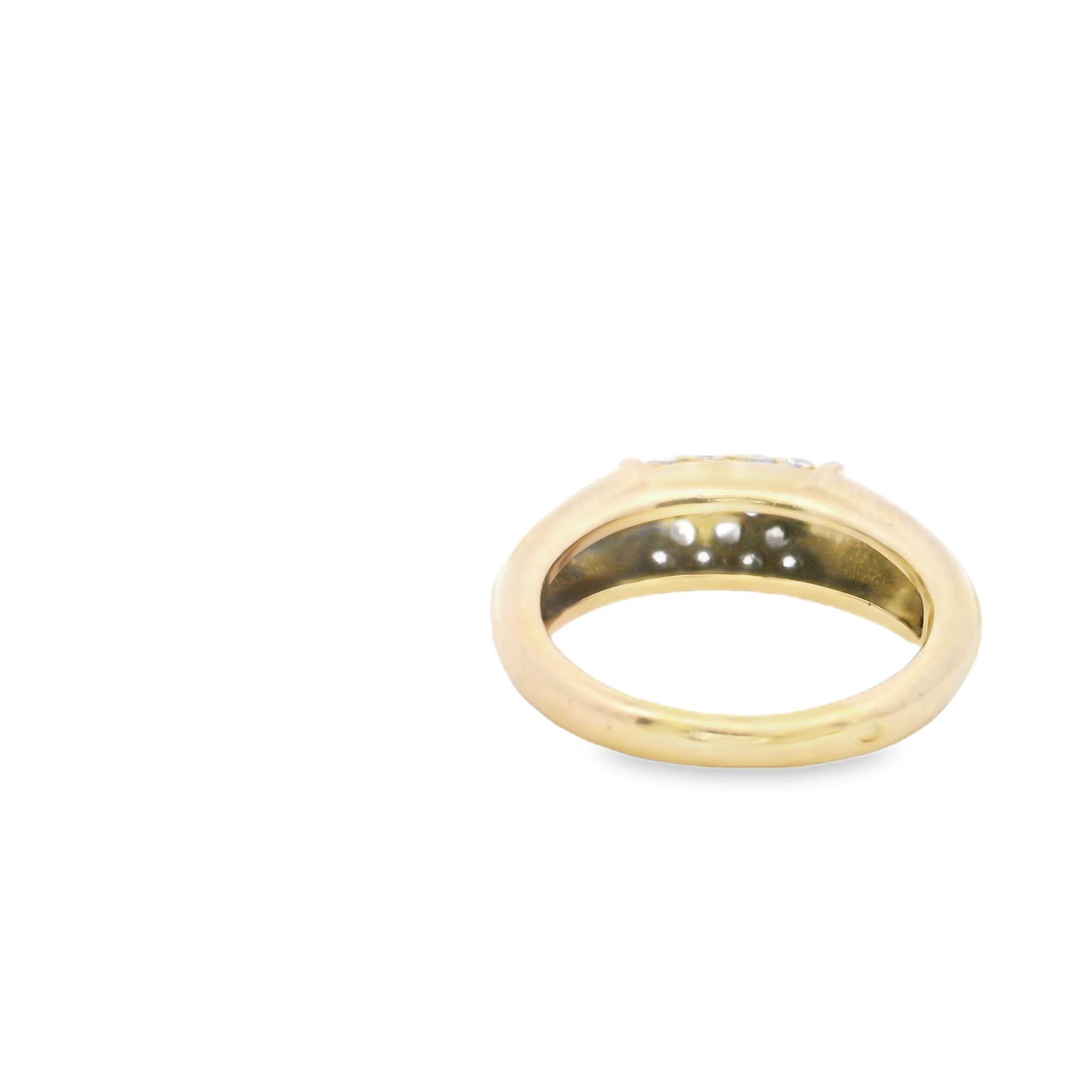 18k Gelbgold  Van Cleef & Arpels 1960er Jahre Gold Diamant  Ring Philippinisch im Zustand „Gut“ in New York, NY