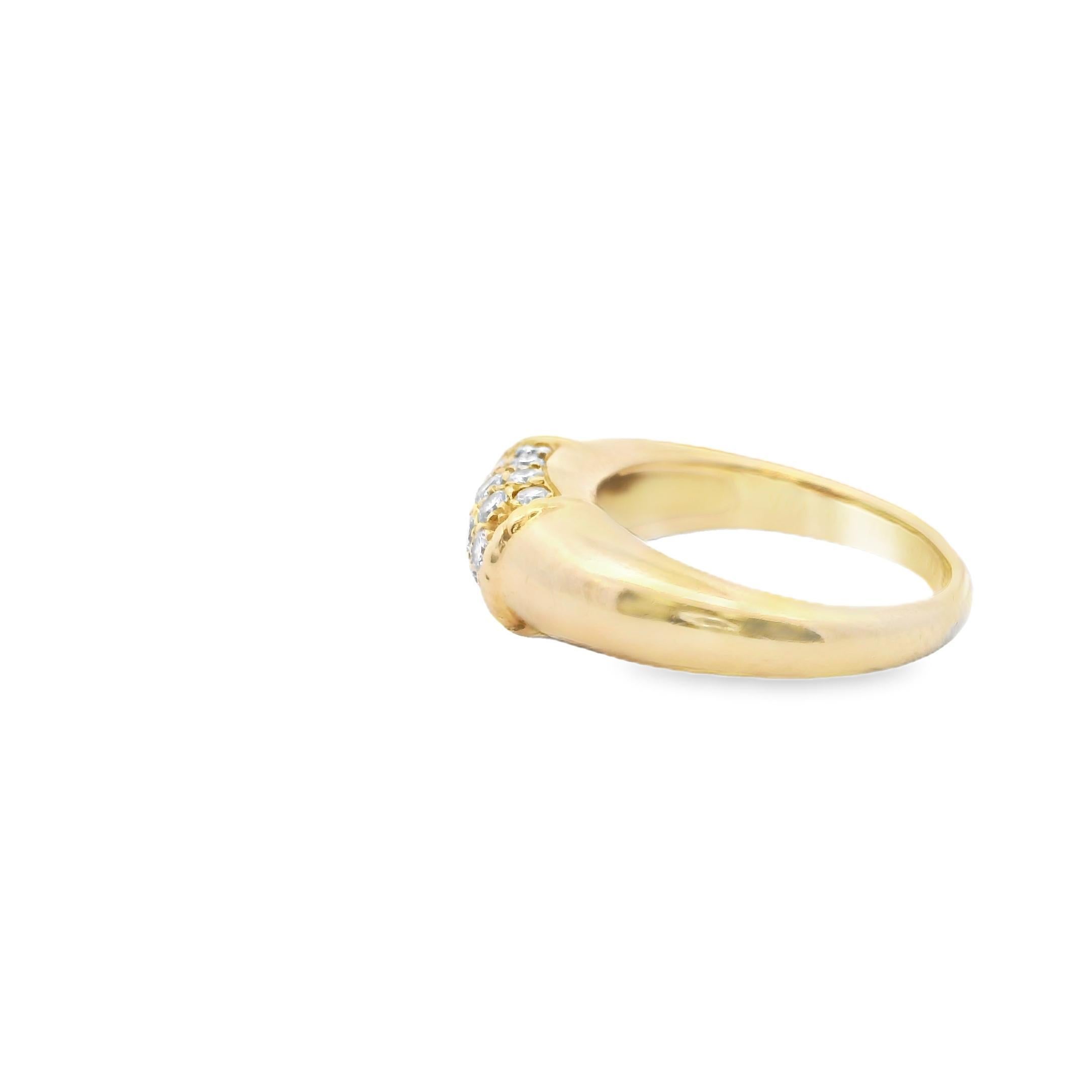 18k Gelbgold  Van Cleef & Arpels 1960er Jahre Gold Diamant  Ring Philippinisch für Damen oder Herren