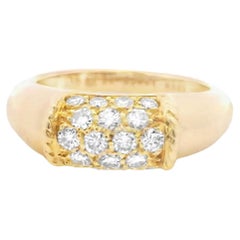 18k Gelbgold  Van Cleef & Arpels 1960er Jahre Gold Diamant  Ring Philippinisch