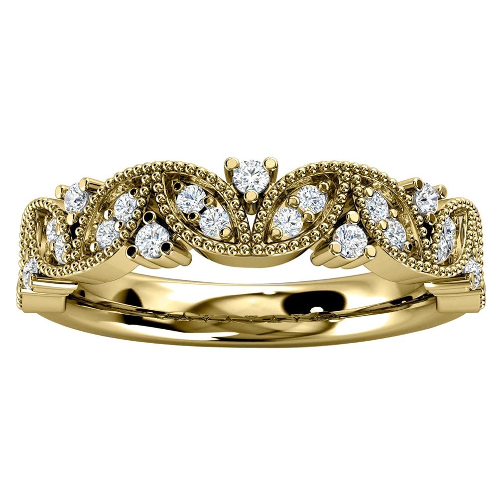 For Sale:  18k Yellow Gold Vera Diamond Ring '1/5 Ct. Tw'