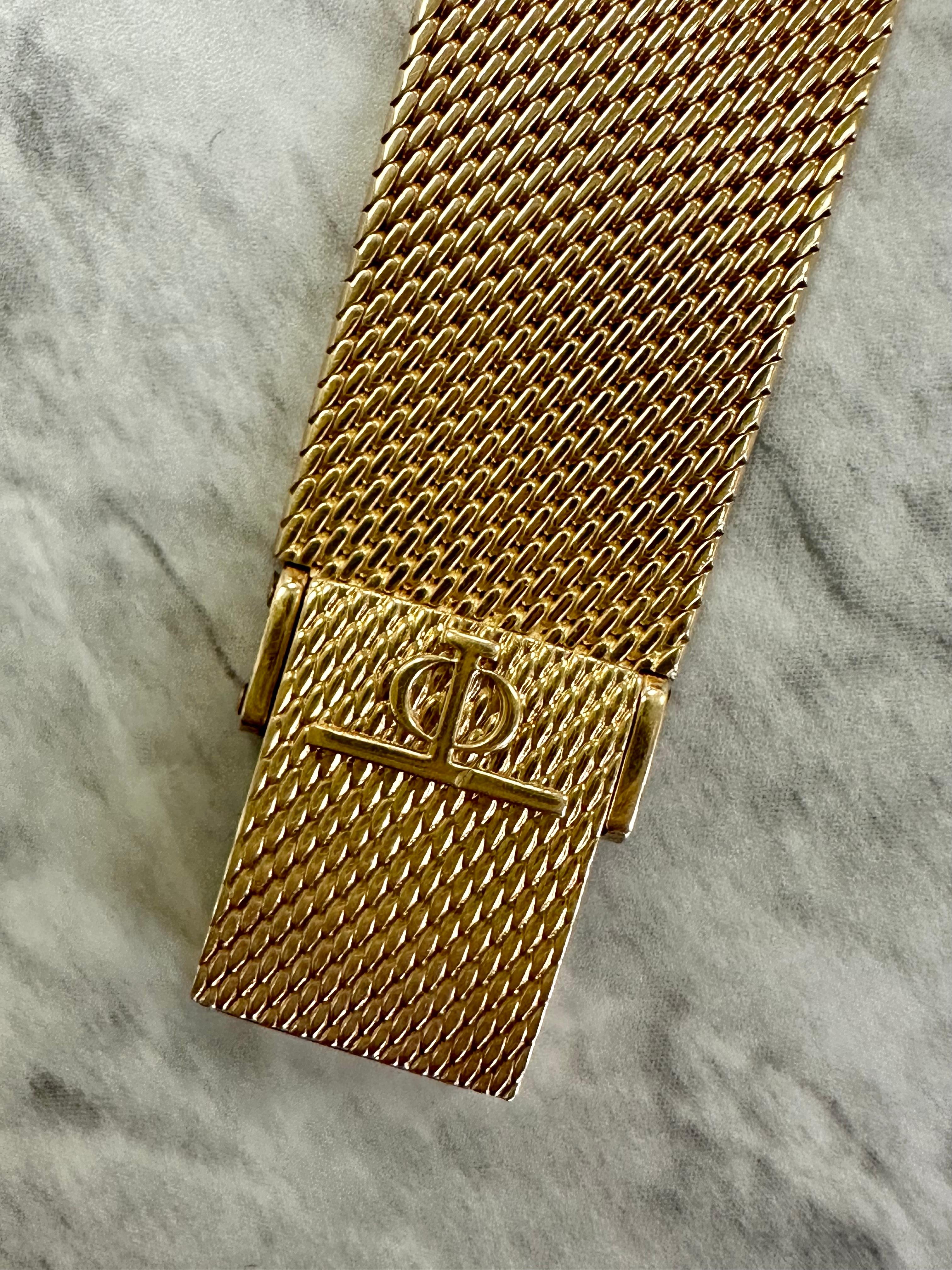 Reloj Baume & Mercier Vintage de oro amarillo de 18 quilates en venta 2