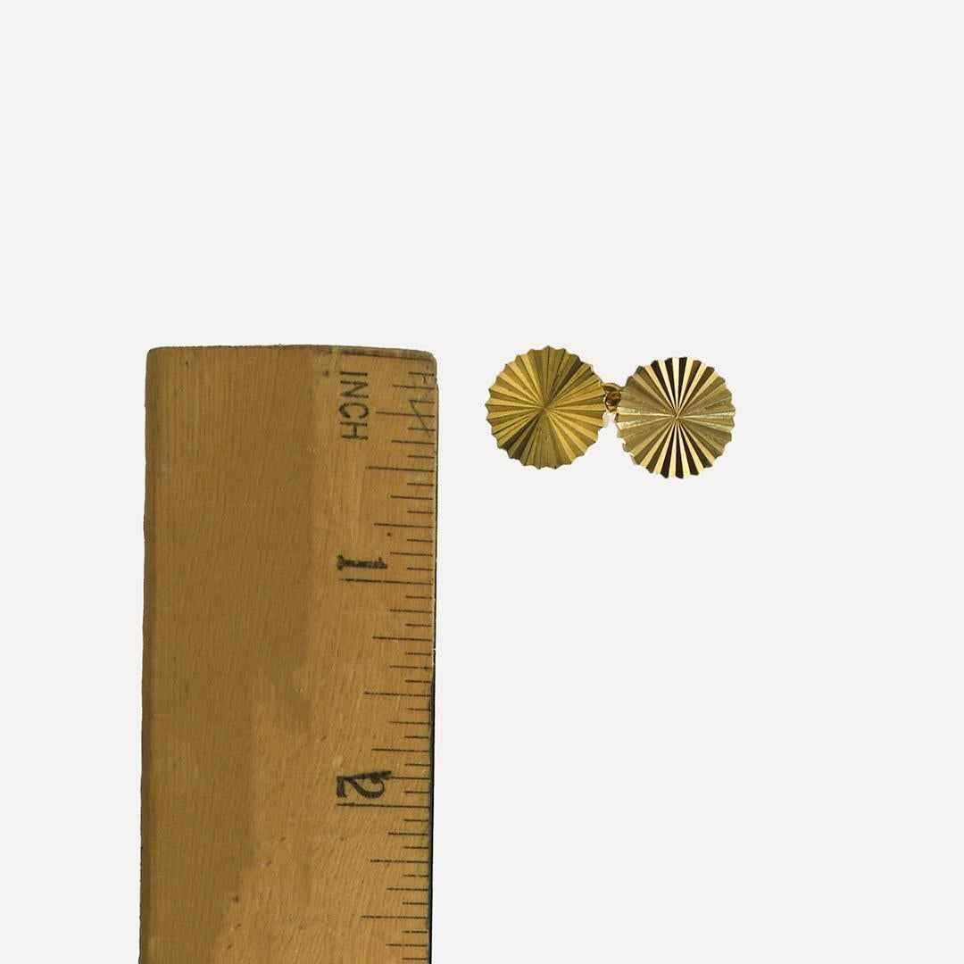 18K Yellow Gold Vintage Cartier Cufflinks 18.9g For Sale 2