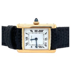 18k Yellow Gold Vintage Cartier Tank Watch