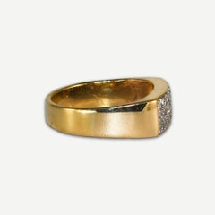 18K Yellow Gold Vintage Diamond Ring 0.30 ct