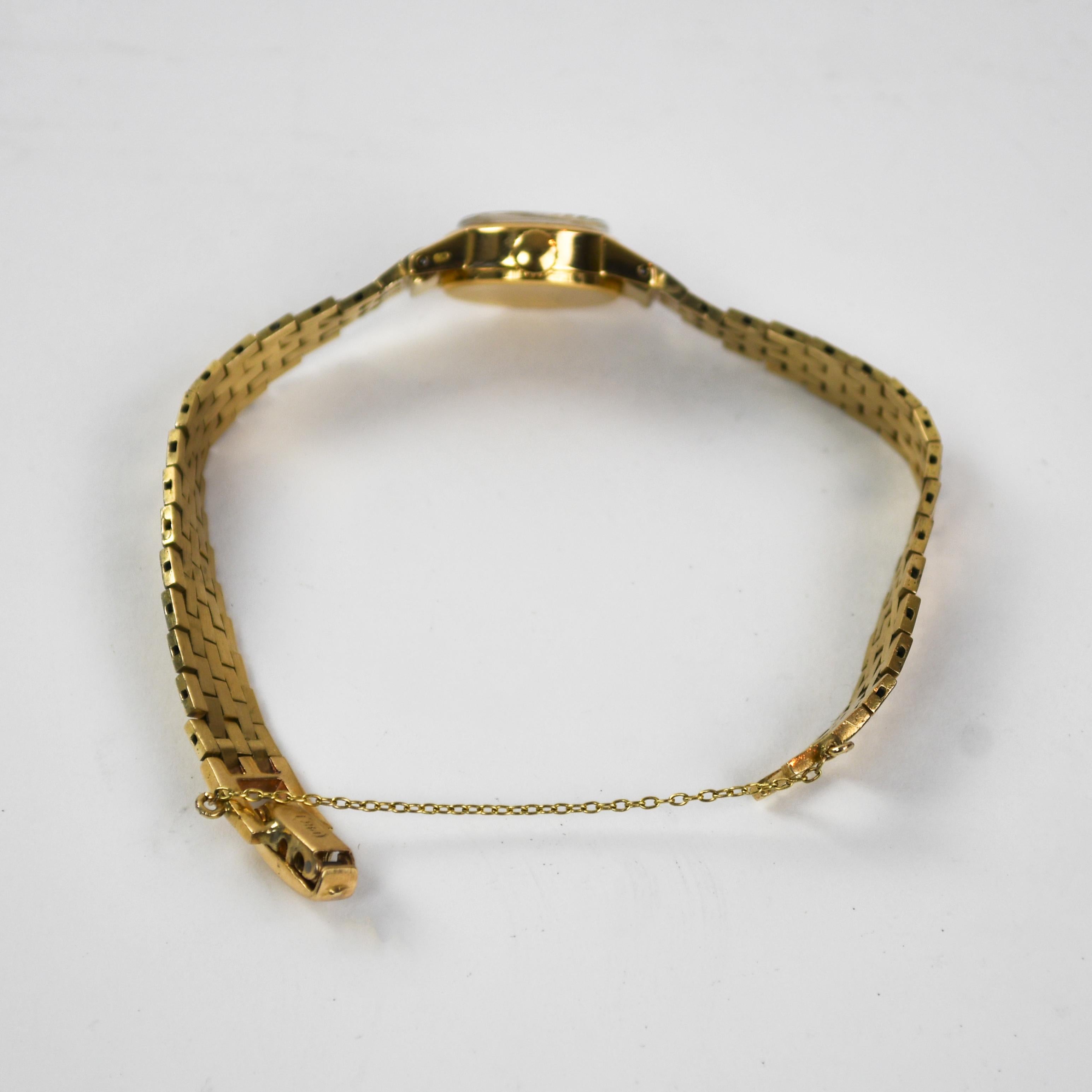 Women's or Men's 18K Yellow Gold Vintage Rolex Watch w/ 13K Band For Sale