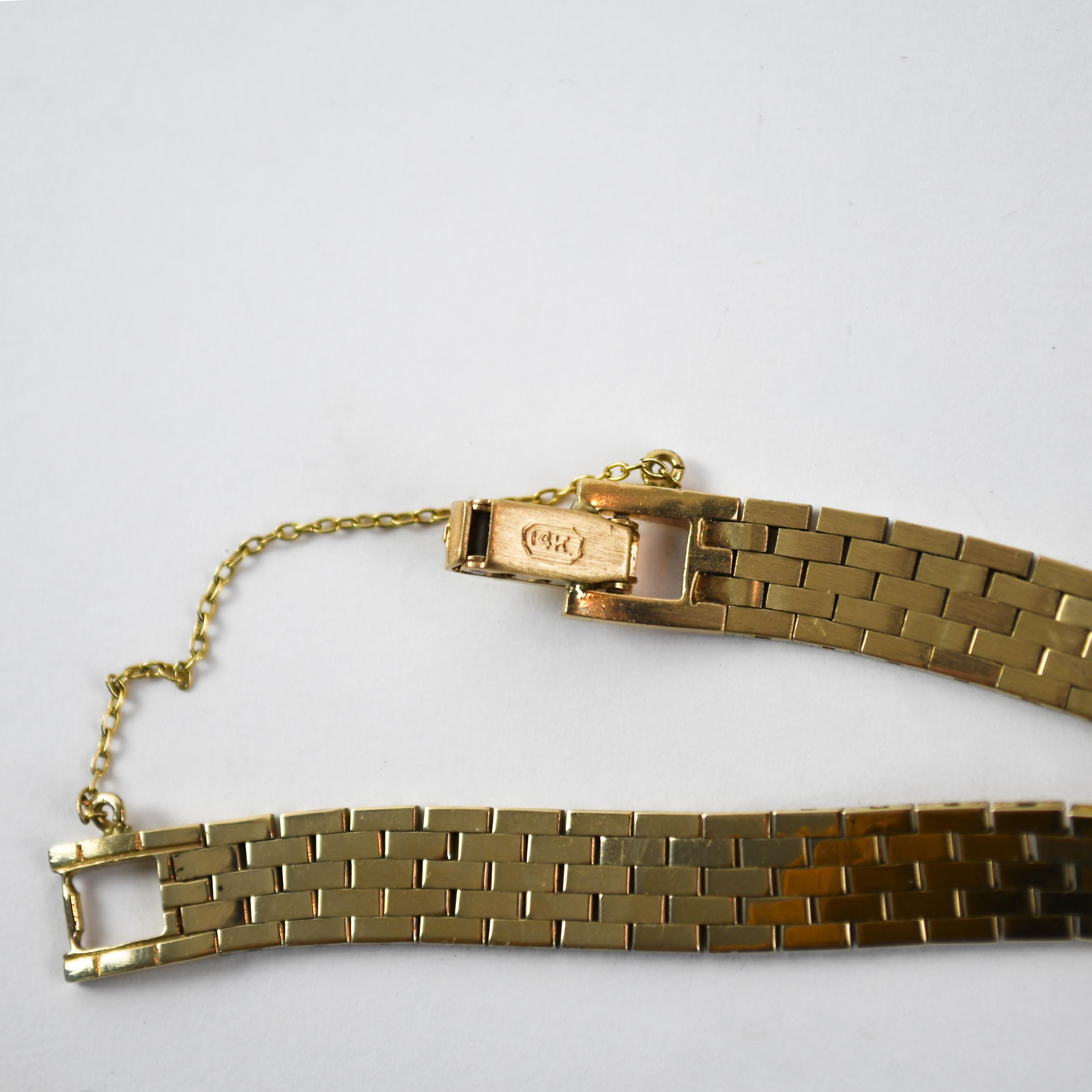 18K Yellow Gold Vintage Rolex Watch w/ 13K Band For Sale 1