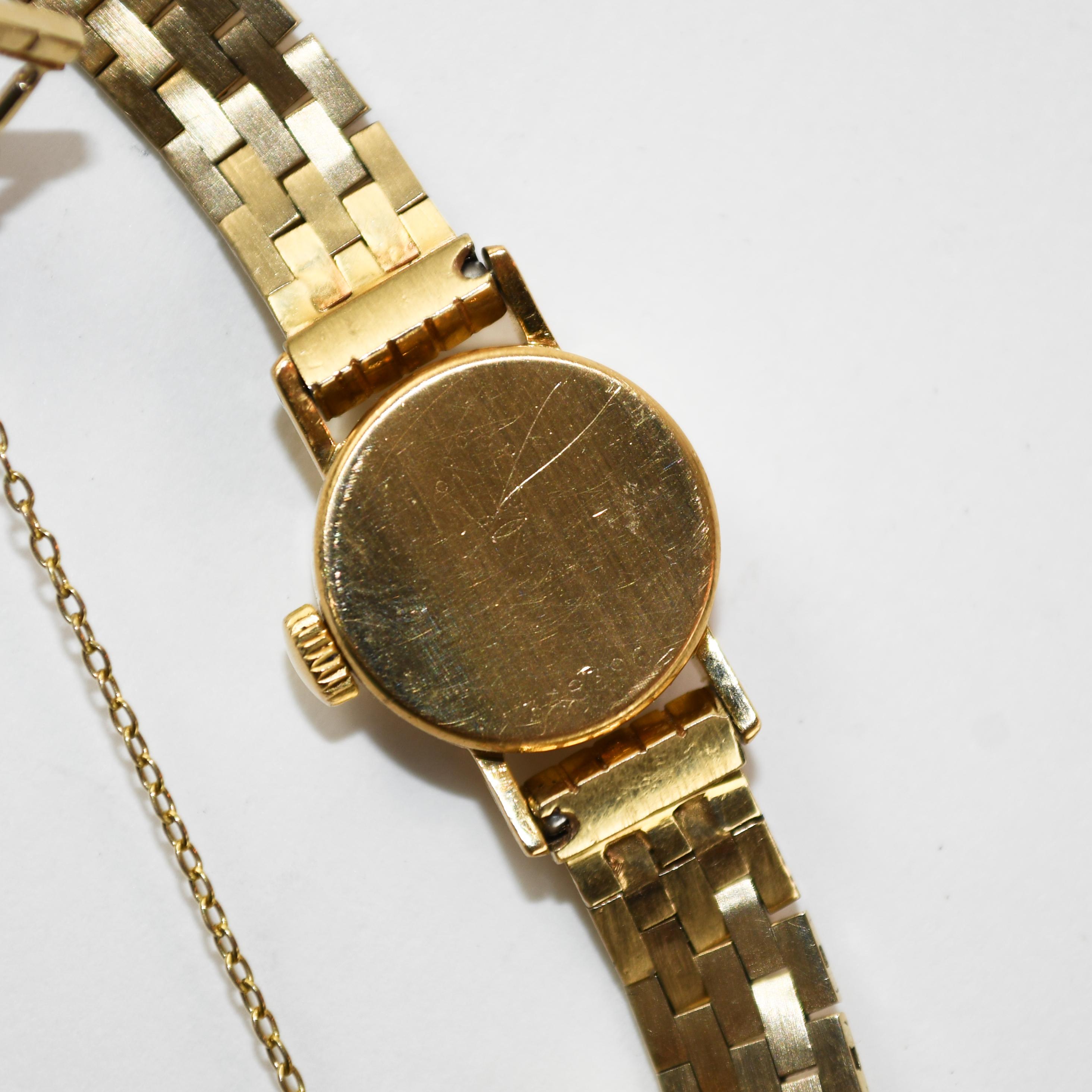18K Yellow Gold Vintage Rolex Watch w/ 13K Band For Sale 2