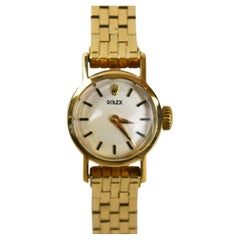 Orologio Rolex vintage in oro giallo 18 carati con cinturino 13 carati