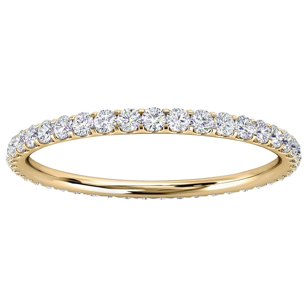 For Sale:  18K Yellow Gold Viola Eternity Micro-Prong Diamond Ring '1/2 Ct. Tw'