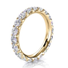 18k Yellow Gold Viola Eternity Micro-Prong Diamond Ring '2 Ct. tw'