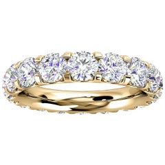 18k Yellow Gold Viola Eternity Micro-Prong Diamond Ring '3 Ct. tw'