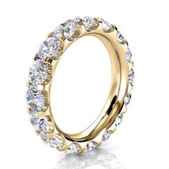 18k Yellow Gold Viola Eternity Micro-Prong Diamond Ring '4 Ct. Tw'