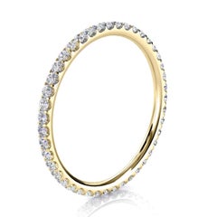 18k Yellow Gold Viola Mini Eternity Micro-Prong Diamond Ring '1/3 Ct. Tw'