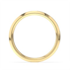 18 Karat Yellow Gold Vivian Beveled Edge Eternity Diamond Ring '1/10 Carat'
