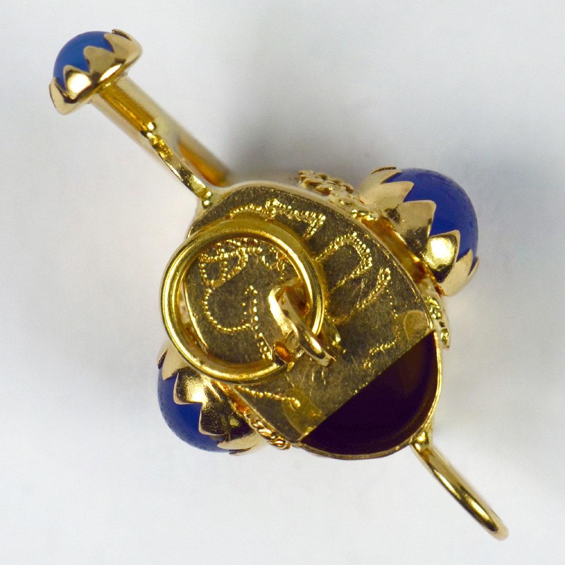 18 Karat Gelbgold Wasserkanne-Charm-Anhänger 1