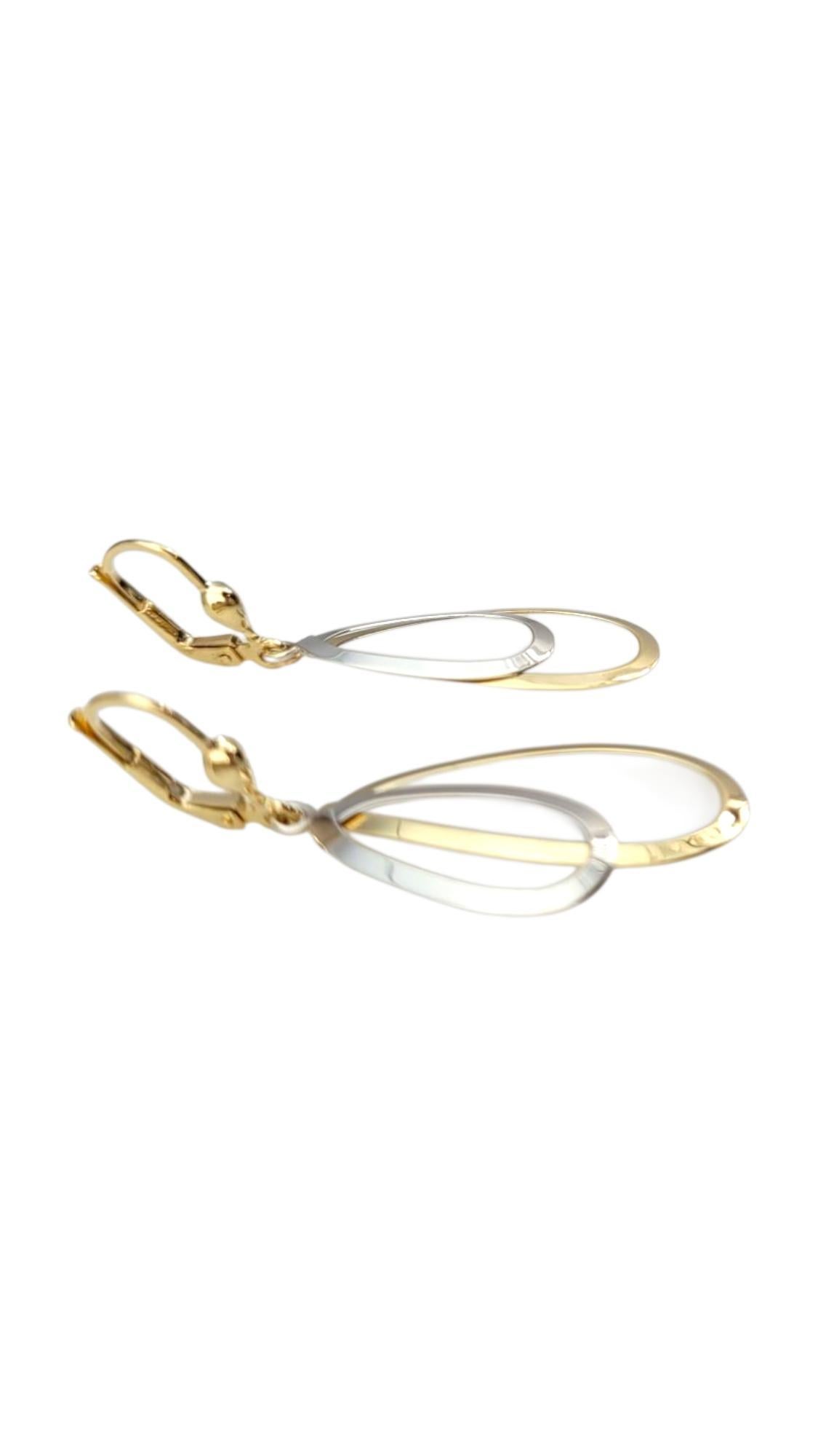 Donna 18K Yellow Gold & White Gold Dangle Earrings #21740 in vendita